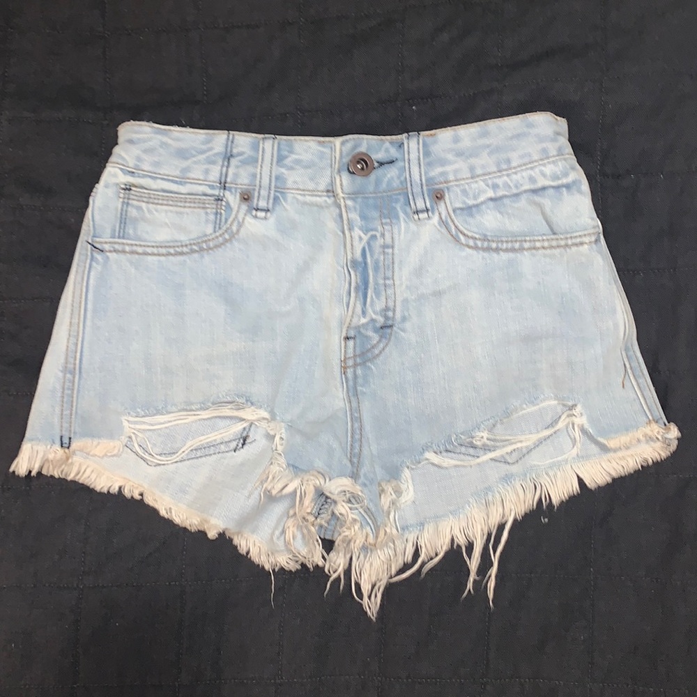 Free people denim shorts